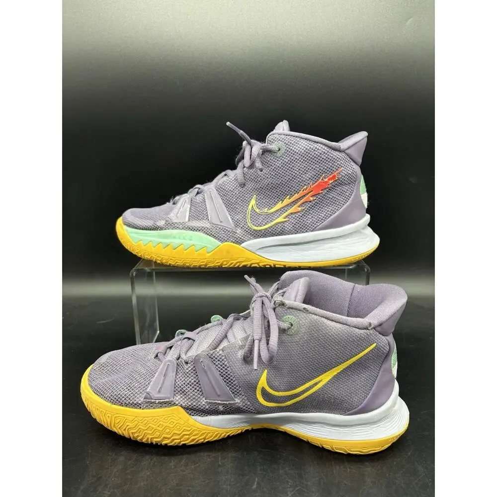 Nike Kyrie 7 Daybreak Shoes Sneakers Youth 6Y Women 7.5 Purple Yellow CT4080-500